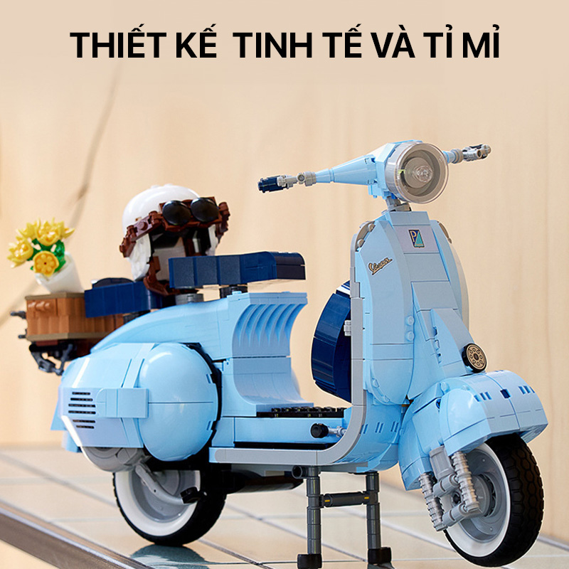 Mô hình lắp ghép - Vespa P9936 2 mo hinh vespa p9936 02